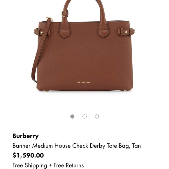 Navy signature Burberry bag - Picture 7 of 7